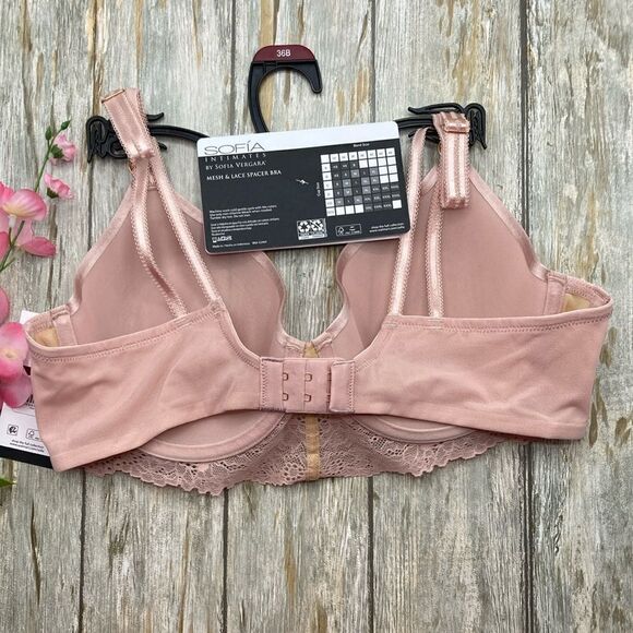 Sofia Vergara Full Coverage Lace Spacer Lightweight Comfy Bra 36B - Picture 2 of 7